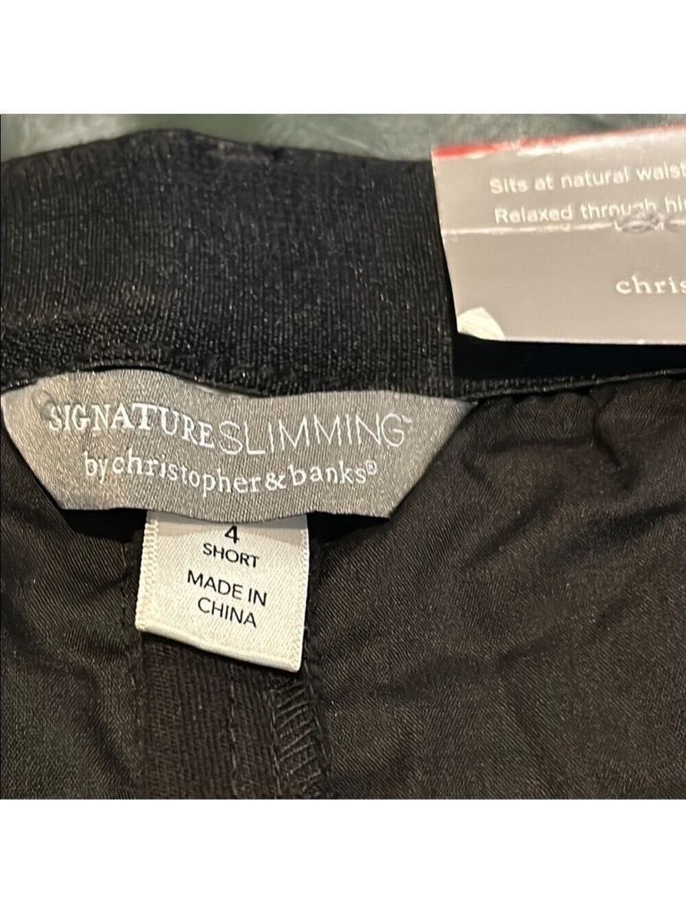 Christopher & Banks Signature Slimming (4S) Black Stretchy jeans NWTs